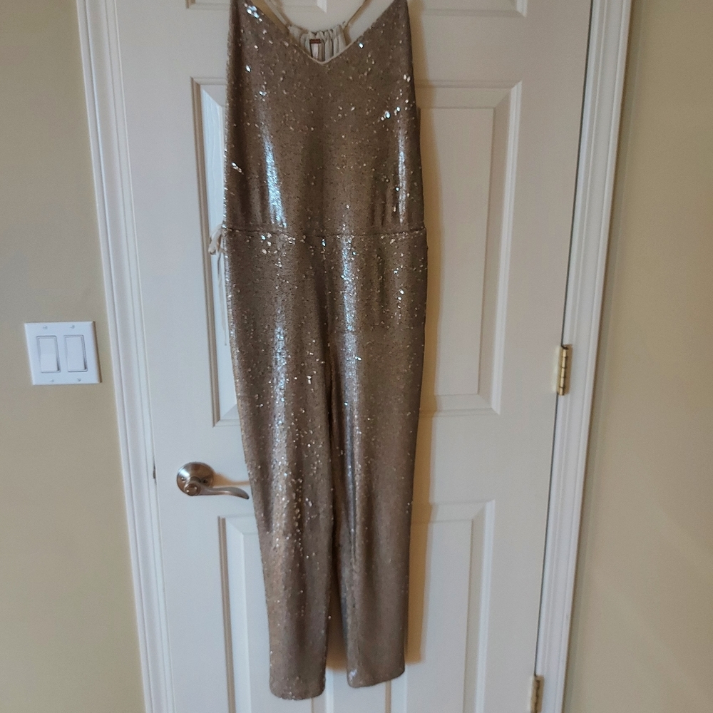Free People Sequin Jumpsuit - Picture 2 of 4